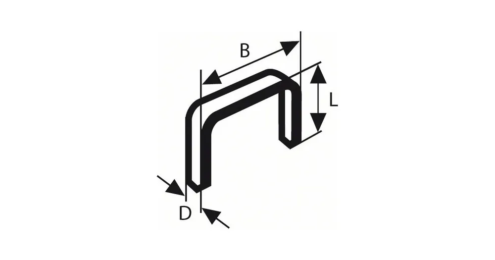 Expressversand BOSCH Heftklammern für Tacker, Typ 53 11,4 x 0,74 x 6 mm (1000 Stück) 1609200326