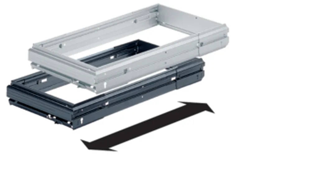 Markenware Hängerahmen Alu-Finish verstellbar T316 EB 394-584