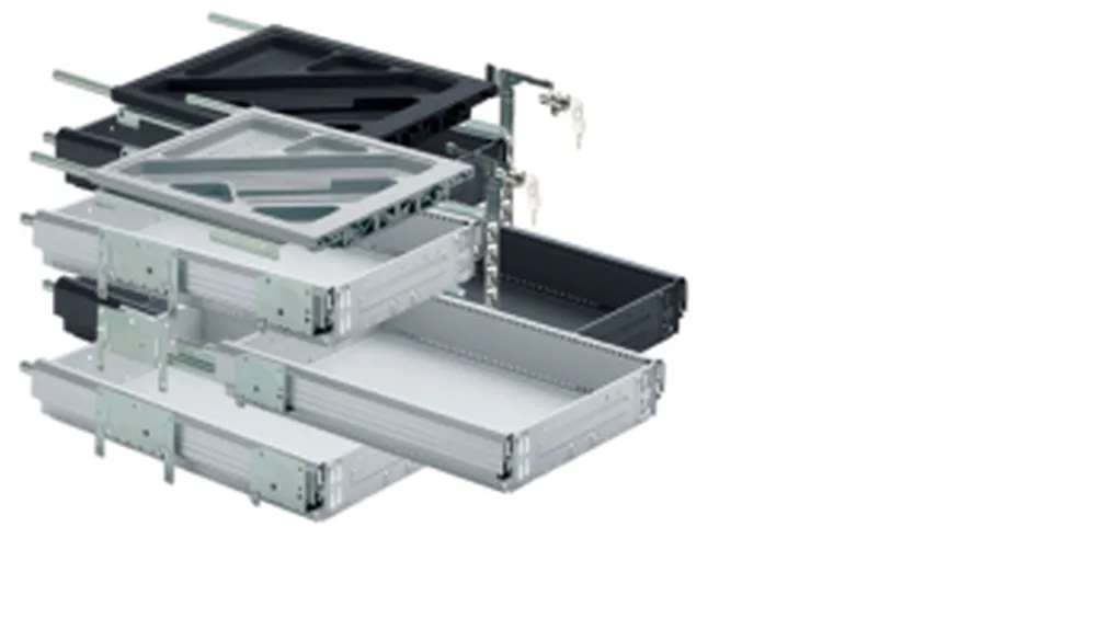 Schreibtisch-Container Set Alu-Finish EB392 ET 730 Bestseller