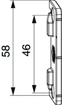 Neu Im Sortiment 94477 Anpressverschluß verdeckt Rahmenteil