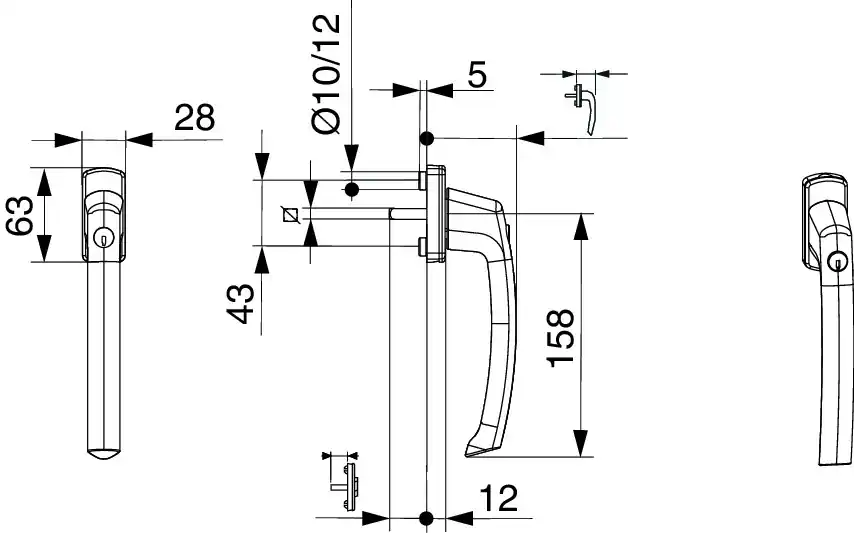 203321 SKB-Harmony-Griff sperrbar weiss 9016 Preiswert