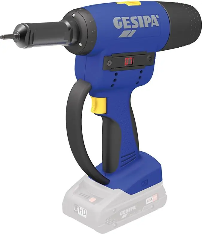 Echt Akku-Nietmutternpis. SoloFireBird Pro Gold Gesipa ohne Akku ohne Ladegerät Karton